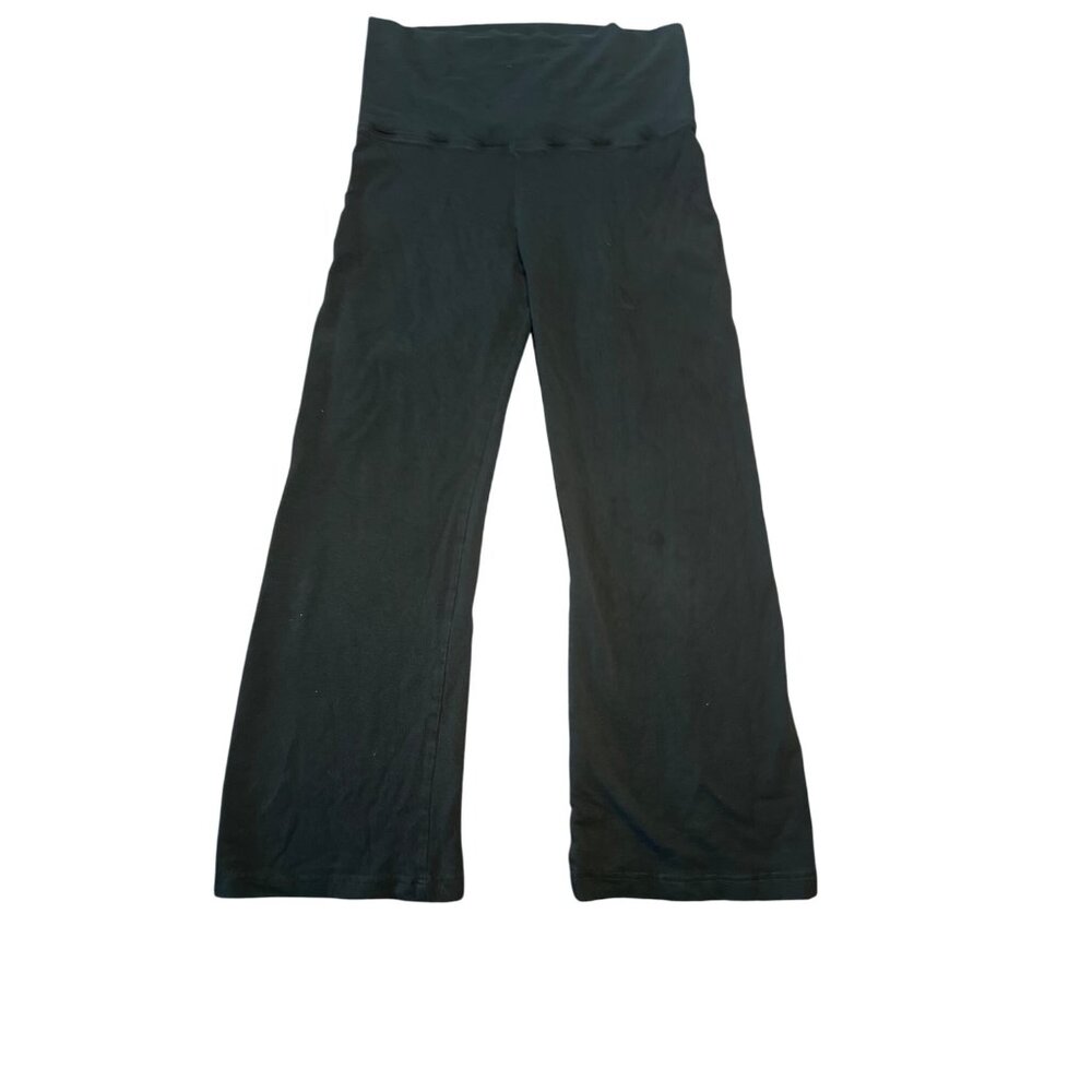 Bun‎ Maternity Black Flare  Leggings Pants Medium Short